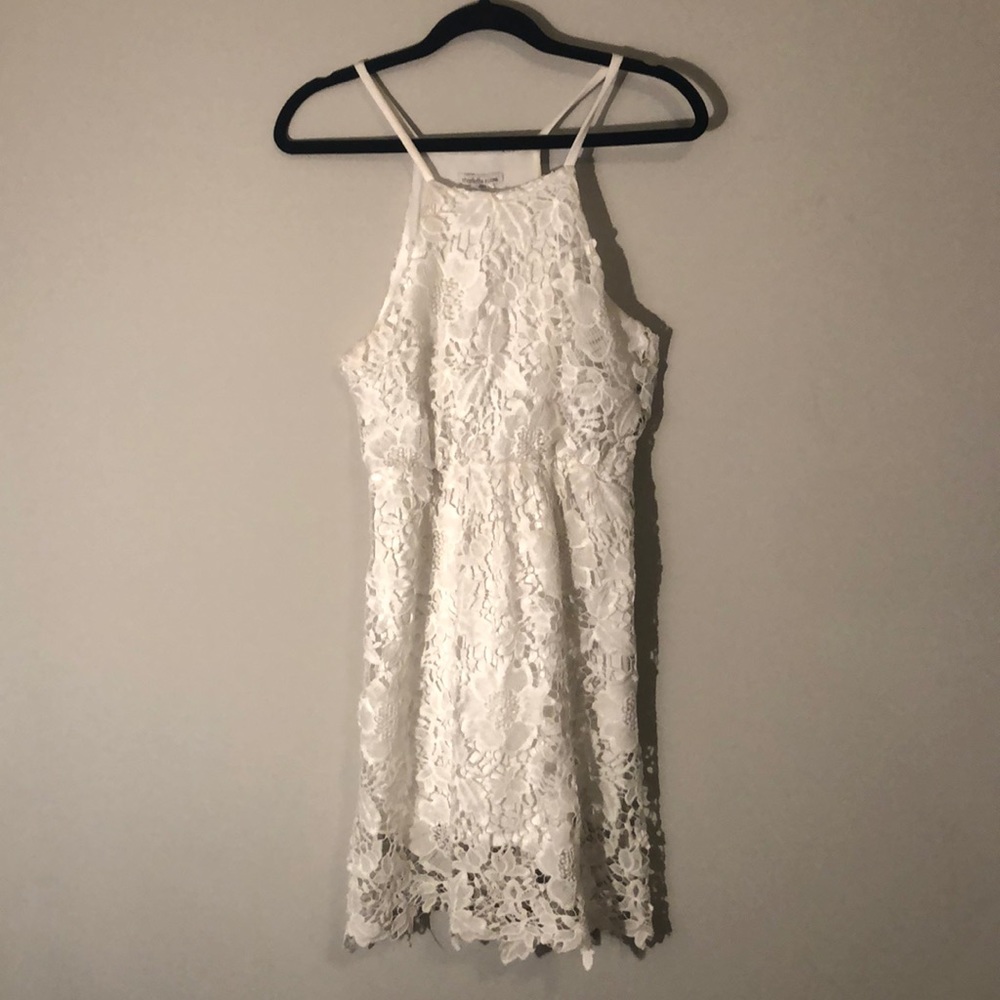 Charolette Russe Crochet White Dress